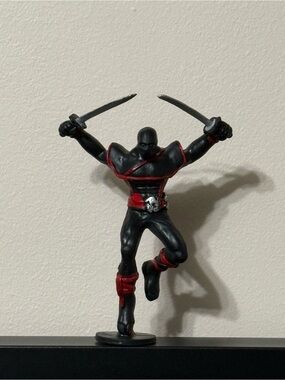 💖4/$25- Stealth Ninja Action Figure Black Red Dual Swords California Costume Inc